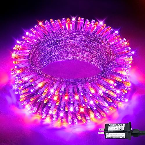 33 FT 100 LED Orange and Purple Halloween String Lights Indoor (33 Foot)