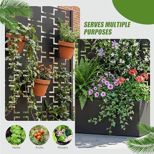 Metal Raised Garden Bed with Trellis