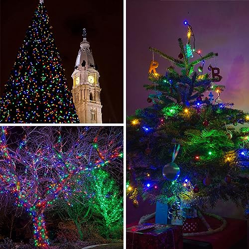 Multicolor Solar Christmas Lights 2Pack Total 180FT 500LED (2 Count)