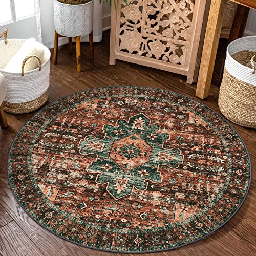 Ultra Thin Washable Round Rug