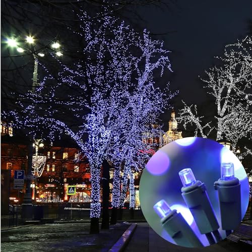 60LED Blue Christmas Lights Plug in (60 Count)