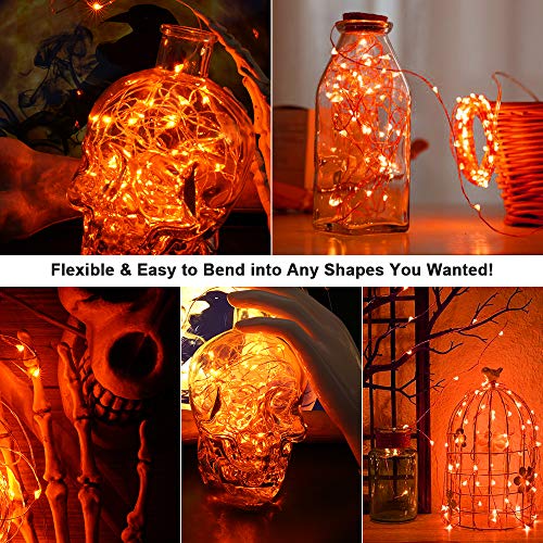 Orange Halloween Fairy Lights