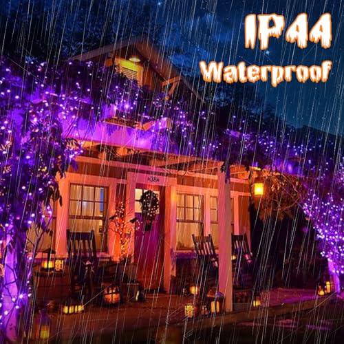 Halloween Purple Lights Decorations (50 Count)