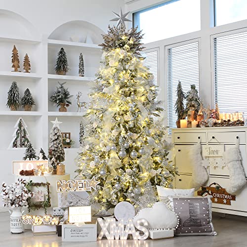 16 Pack Clear Christmas Ball Ornaments with Fillers (16 Count)