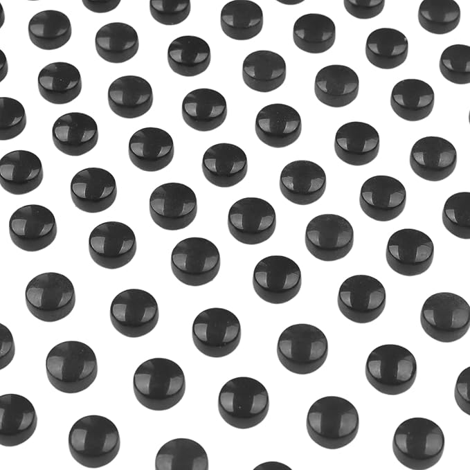 Artspac Glass Mosaic Tiles for Crafts Bulk,150g Round Mosaic Glass Pieces,Black Mosaic Tiles for DIY Garden Crafts Supplies, Crafts Ornaments