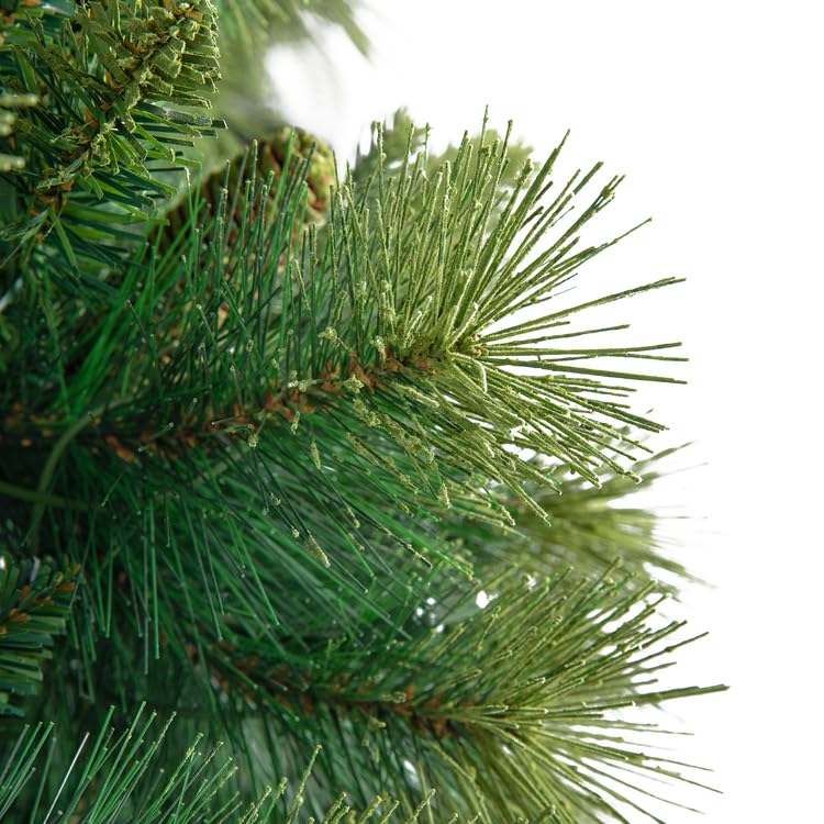 7.5ft Artificial Prelit Pine Cone Christmas Tree