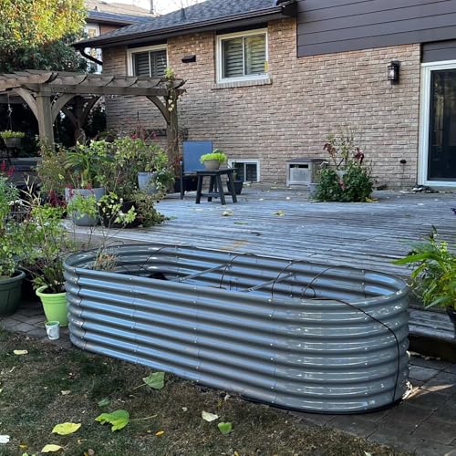 8x3x2ft Galvanized Raised Garden Bed