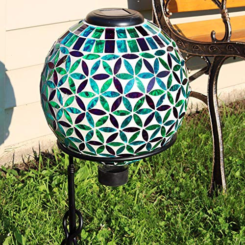 Sunnydaze Solar Gazing Ball for Garden