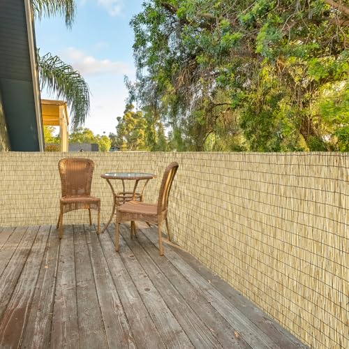 Natural 4FT X16.4FT Reed Fencing Roll Bamboo Privacy Fence Screen