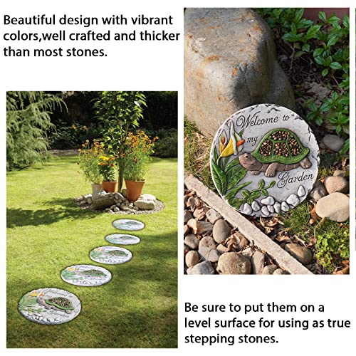 Outdoor Garden Decor Stepping Stones 9.5 * 9.5 * 0.5 Inch