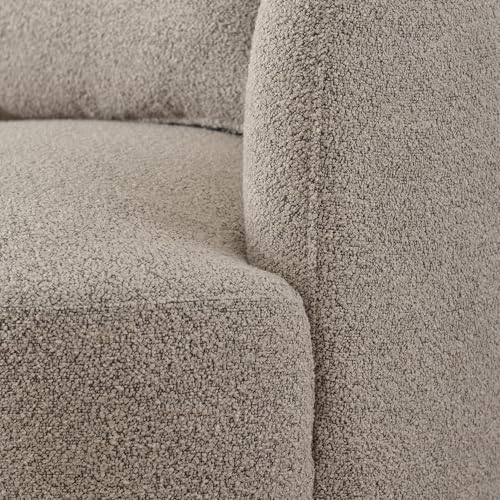 34" W Boucle Swivel Barrel Chairs with Pillow Set of 2 (2 Count)