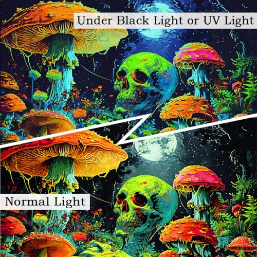 Blacklight Skull