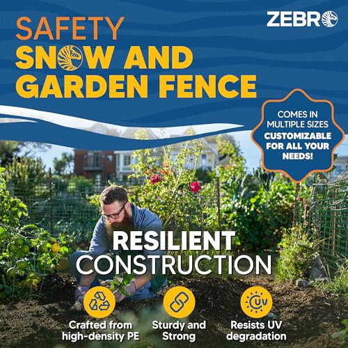 4' x 50' Green Plastic Garden Fence Roll (28800 sq inch)