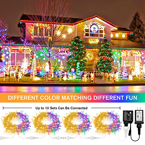 100 LED Warm White & Multicolor Color Changing String Lights (33 Foot)