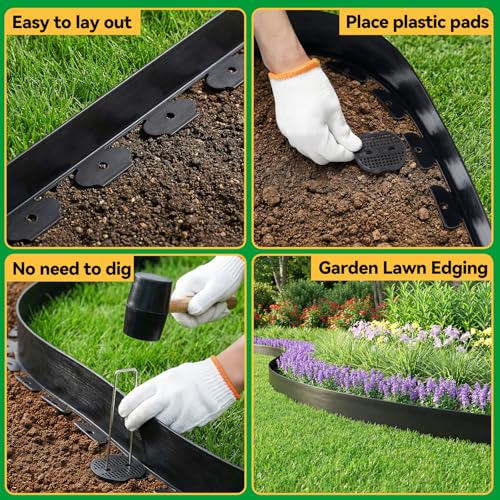 2 Inch Tall No Dig Landscape Edging