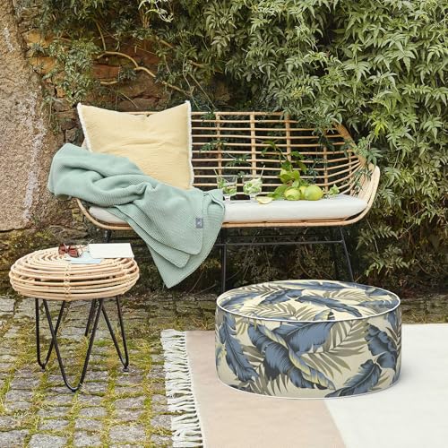 Inflatable Stool Ottoman Footrest with Handle