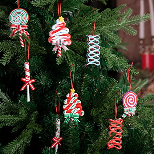8 Pcs Christmas Lollipop Ornaments (8 Count)