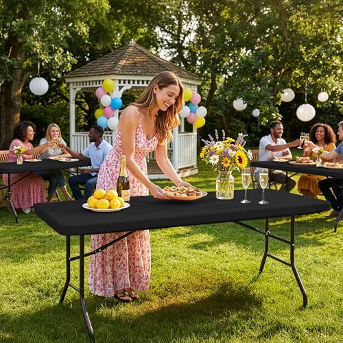 Fitted Tablecloth for 8 Foot Rectangle Tables (10 Count)