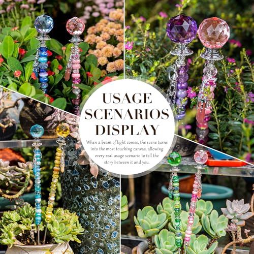 260Pcs DIY Beaded Garden Stakes
