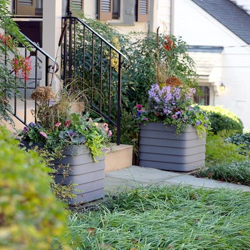 Slat Medium Rectangular Planter Box for All