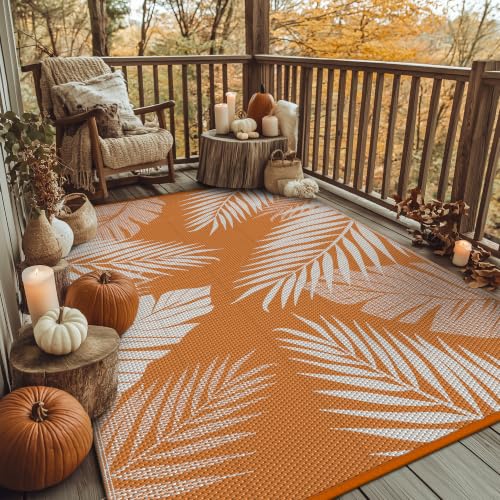 Outdoor Rug Waterproof Plastic for Fall Decor (54 Sq Ft)