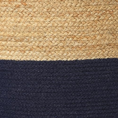 Jute Cotton Pouf Ottoman