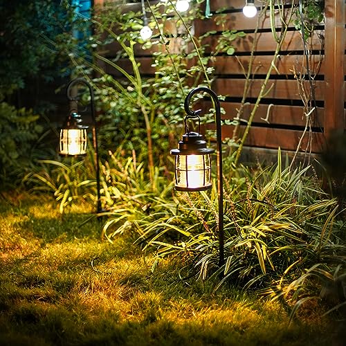 12V AC Low Voltage LED Shepherd Hook Path Lights 1.1W Brown 6PK (6 Count)