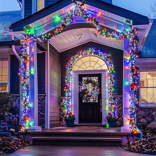 Connectable 100 LED Multicolor Christmas Lights for Tree (33 Foot)