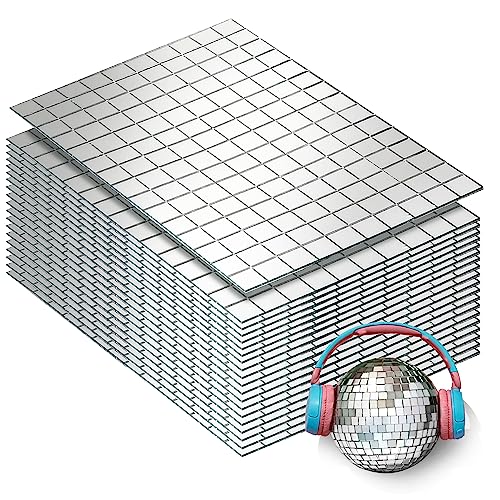 3000 PCS Mirror Tiles Self Adhesive (3000 Count)