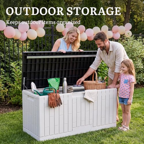 120 Gallon Outdoor Storage Deck Box