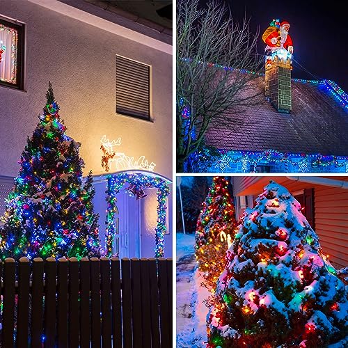 Multicolor Solar Christmas Lights 2Pack Total 180FT 500LED (2 Count)