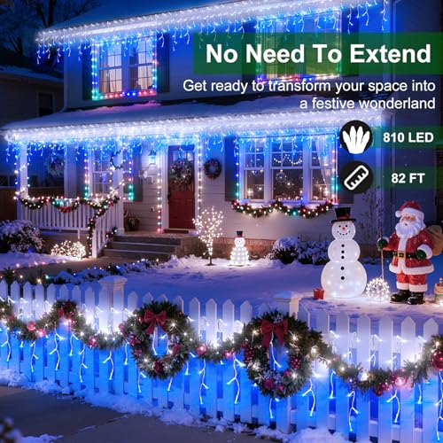 810 LED 82FT Christmas Lights Outdoor (82 Foot)