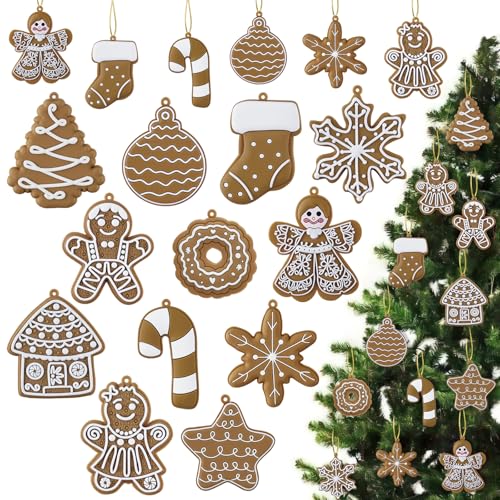 24pcs Christmas Gingerbread Man Ornaments (24 Count)