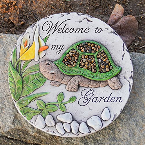 Outdoor Garden Decor Stepping Stones 9.5 * 9.5 * 0.5 Inch