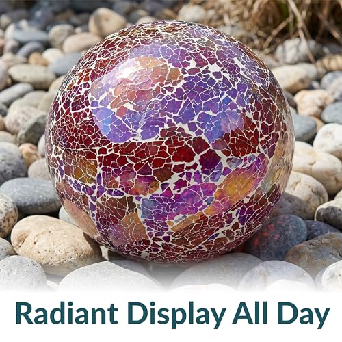 Sunnydaze 10" Mosaic Glass Gazing Ball for Garden