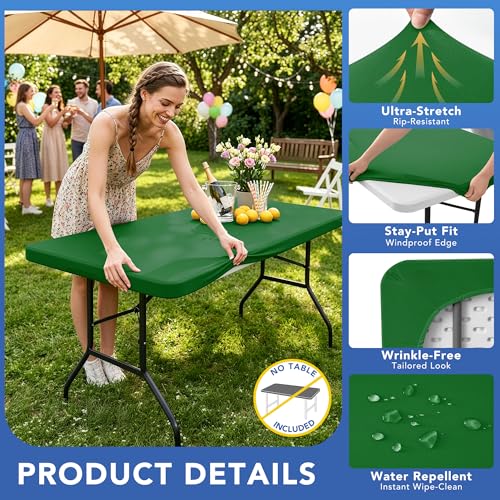 Fitted Tablecloth for 8 Foot Rectangle Tables (4 Count)