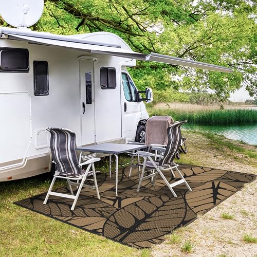 Outdoor Rug Waterproof Plastic Rugs for Patio (54 Sq Ft)