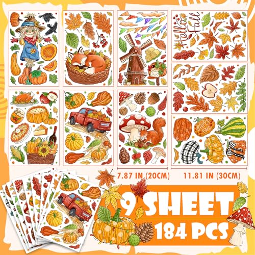 Fall Harvest Window Clings