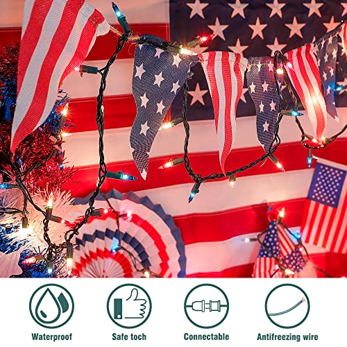 Red White and Blue Mini Lights (99.98 Count)