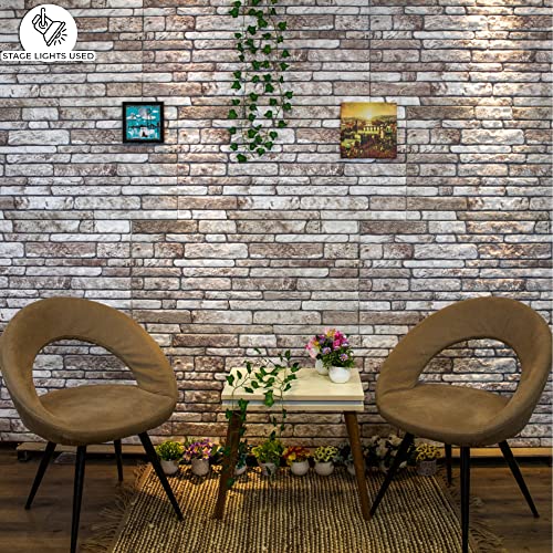 3D Wall Panels Faux Brick (10 Count)