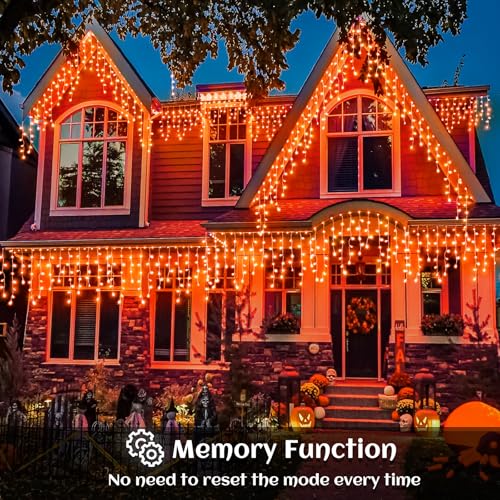 Orange Halloween Lights Outdoor Indoor