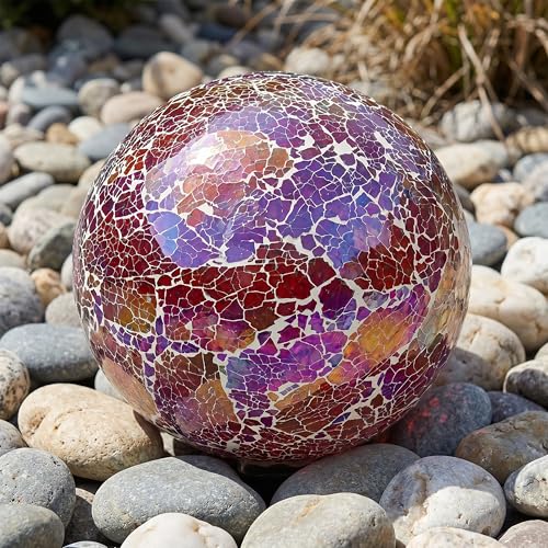 Sunnydaze 10" Mosaic Glass Gazing Ball for Garden