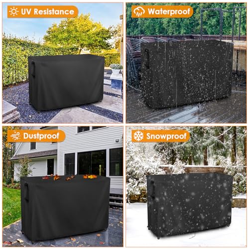 Outdoor Table Cover Waterproof for Console Table 46"L x18"W x36"H