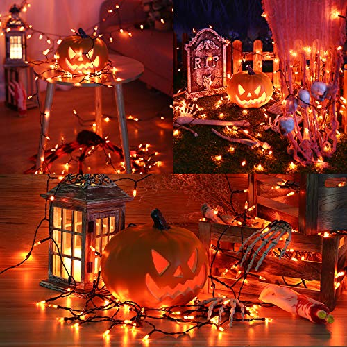 Orange Halloween String Lights Battery Operated