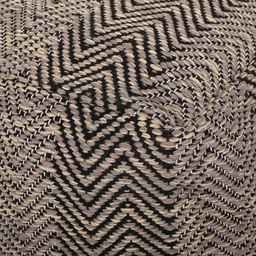 Boho Handmade Fabric Cube Pouf Ottoman Foot Stool