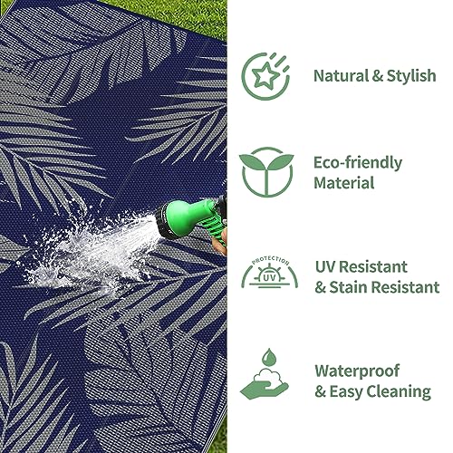 Outdoor Rug Waterproof Plastic Rugs for Patio