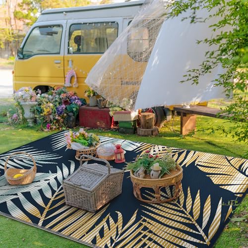 Outdoor Rug Waterproof Plastic Rugs for Patio (54 Sq Ft)