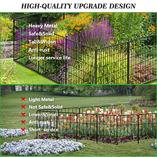Decorative Black Metal Fence Garden Fence with Gate