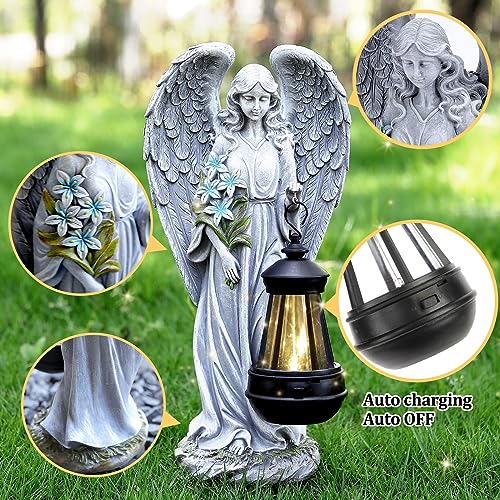 Solar Angel Outdoor Garden Decor Statues