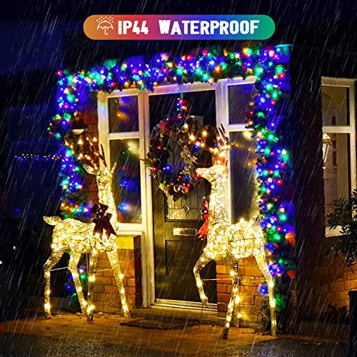 2 Pack Solar String Lights Outdoor Waterproof (2 Count)